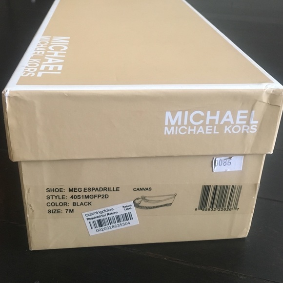 COPY - michael kors espadrille size 7 black - Picture 3 of 3